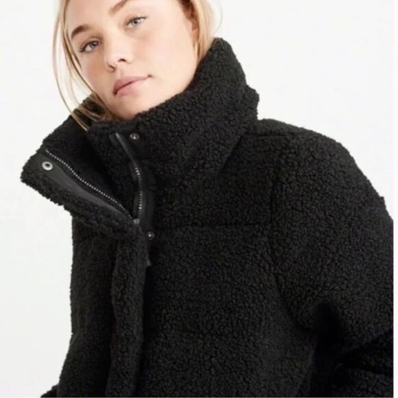 Abercrombie & Fitch Teddy Bear Sherpa Jacket - Picture 2 of 10